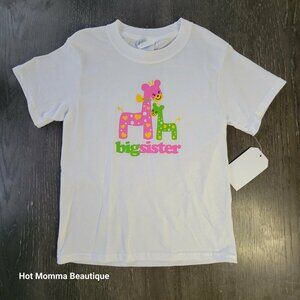 Toddler Big Sister Giraffe Duo Graphic Tee 6-8Y